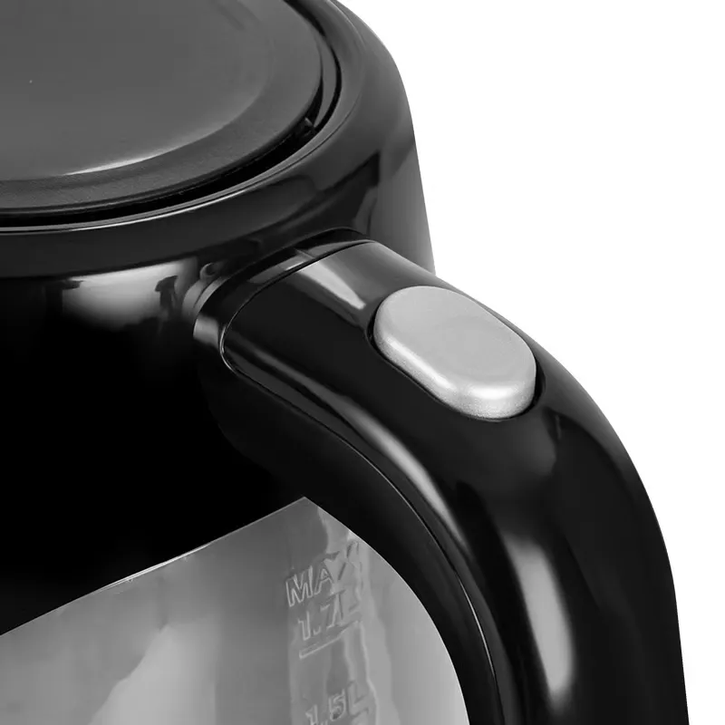 Bouilloire Électrique Lexical LEK-1433-2 Noir – 1.7L - 2200W - LED - Sécurité Intelligente