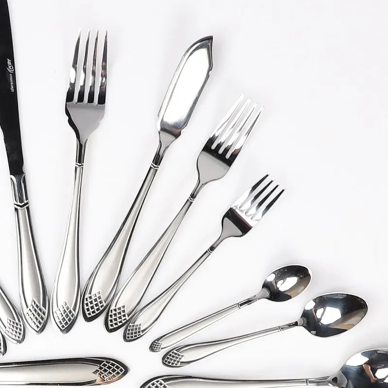 Coffret Ménagère 125 Pièces en Inox 18/10 Carré - ABM