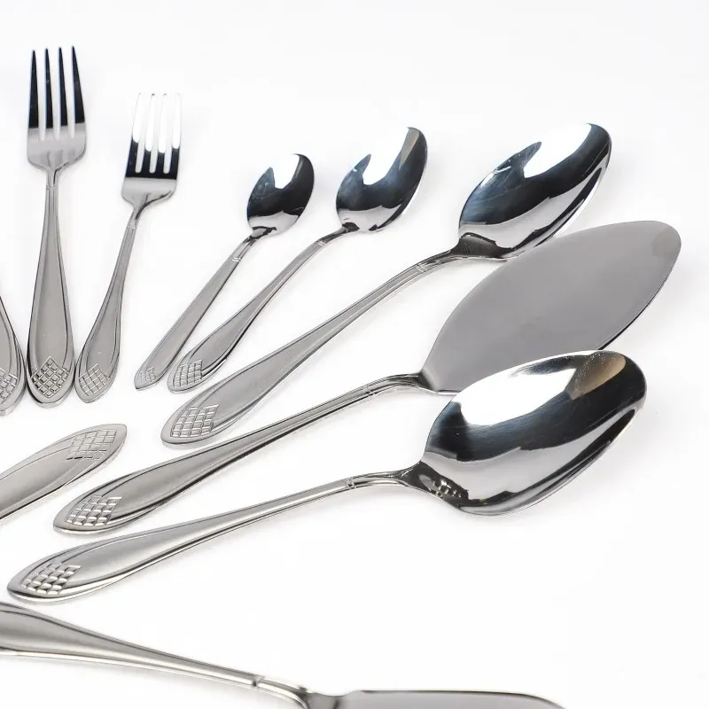 Coffret Ménagère 125 Pièces en Inox 18/10 Carré - ABM