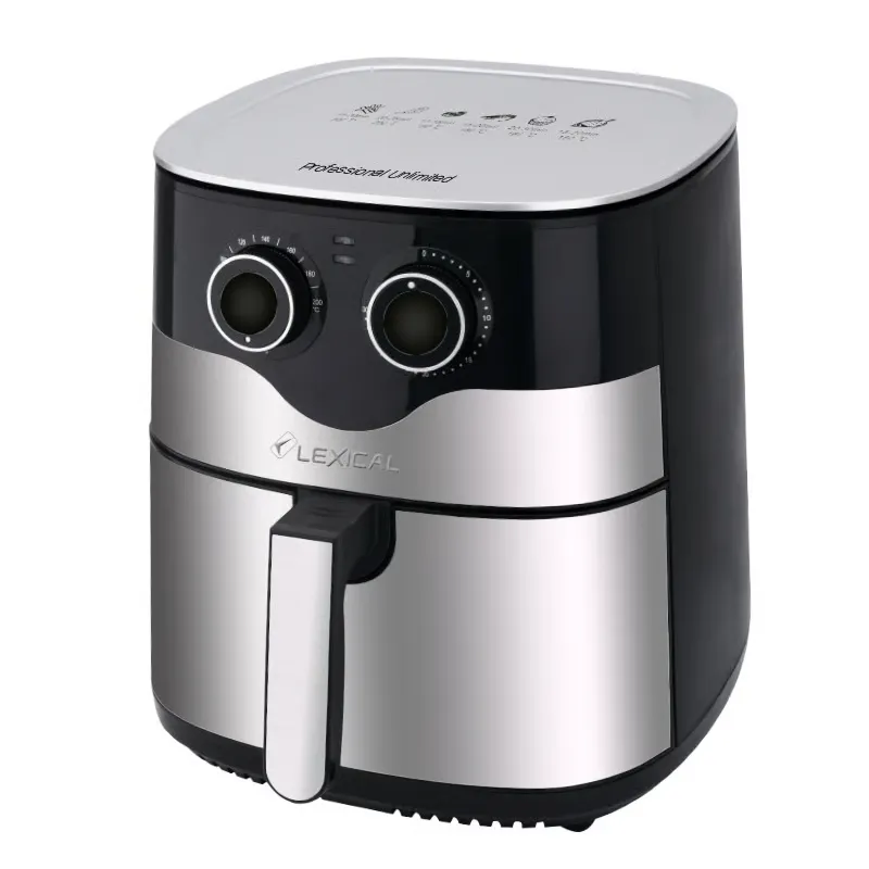 Friteuse à Air Lexical LAF-3004 – 8L - 1800W - Inox - Cuisson Saine et Sécurisée