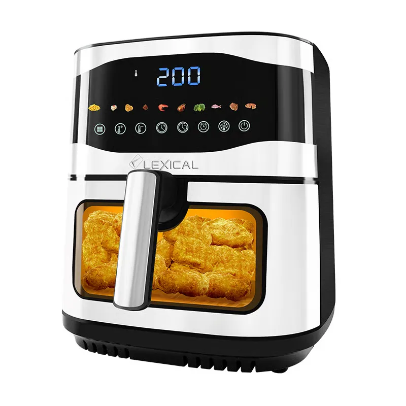 Friteuse à air Lexical LAF-3066 – 10L - 2200W - Double Chauffe - Écran LED - Inox